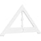 Ekena Millwork Pitch Artisan Architectural Grade PVC Gable Pediment, 60"W x 30"H x 1"P (12/12) GPP060X030X100ART - alternate 1